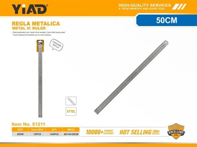 Metalni lenjir 51211