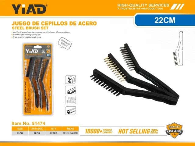 Čelični četka set 51474