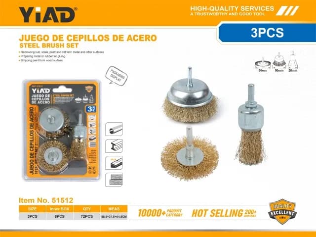 Čelični četka set 51512
