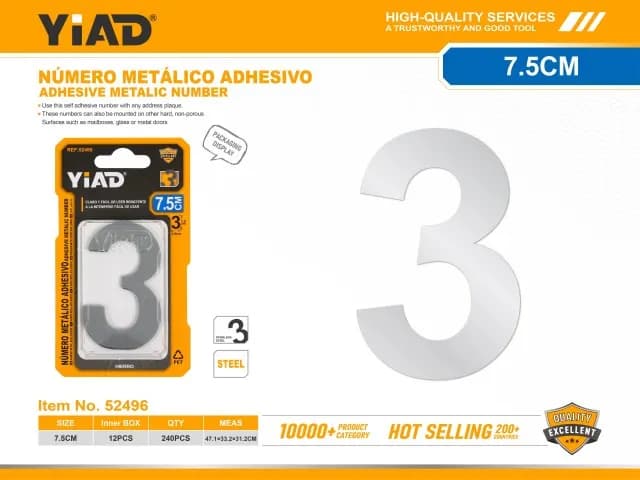 Samoljepivi metalni broj 52496