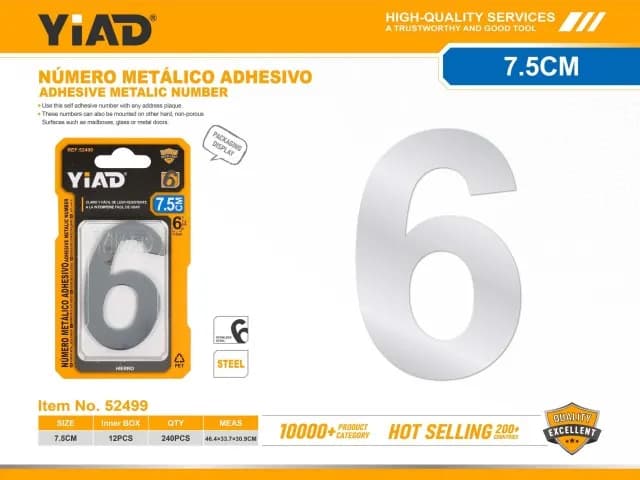 Samoljepivi metalni broj 52499