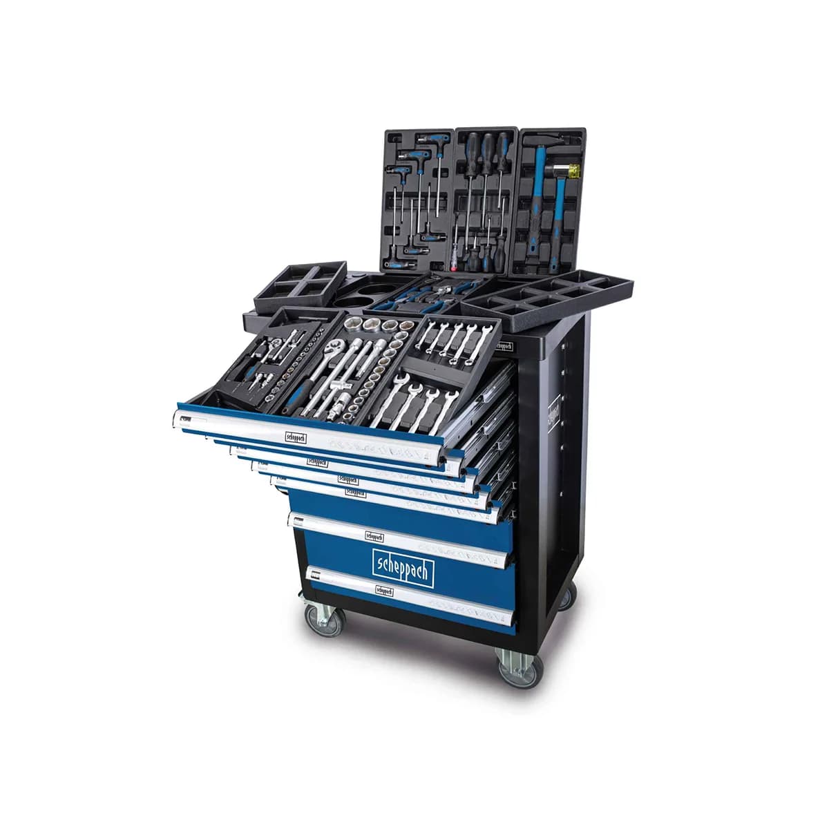 Scheppach set kolica za alat sa 70 komada pribora TW1100