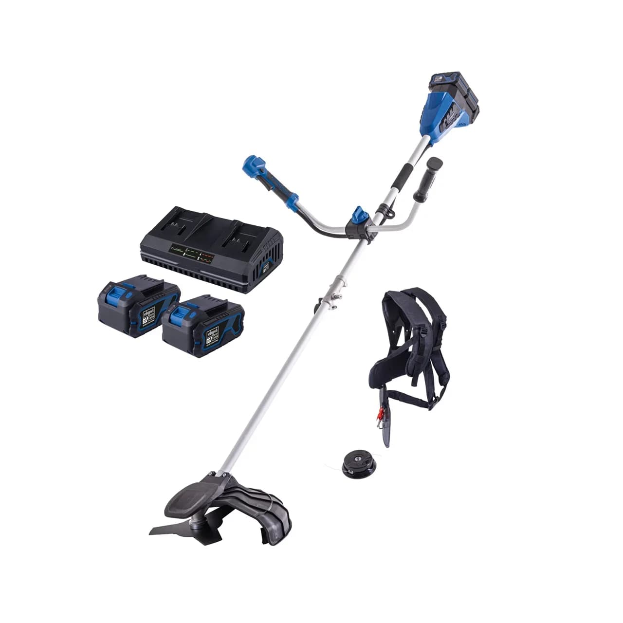 Scheppach aku trimer za travu Brushless BC-BCH380/40-X – SET L2 2x4Ah