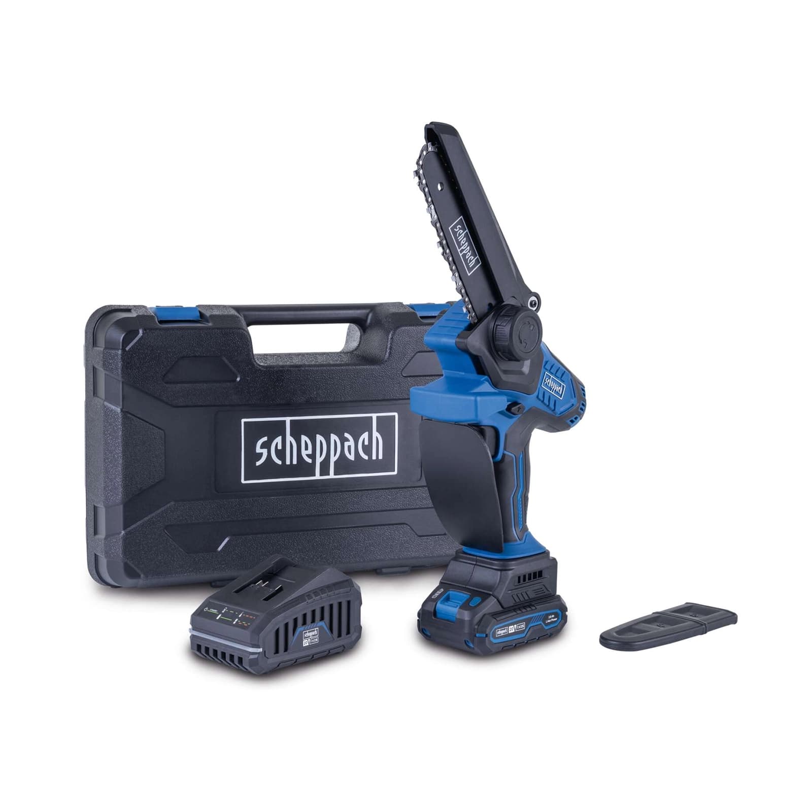 Scheppach aku lančana pila testera Brushless IXES BC-PS150-X – SET S 1x2Ah