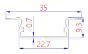 ALUMINIJSKI PROFIL 3M MAK3063